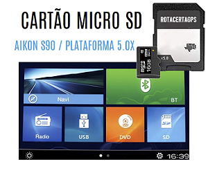 Cartão Micro Sd Gps Central Aikon 5.0X / S90 - iGo Navione